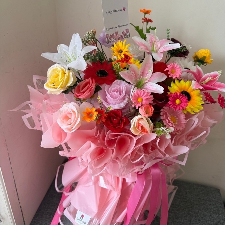 bouquet bunga besar