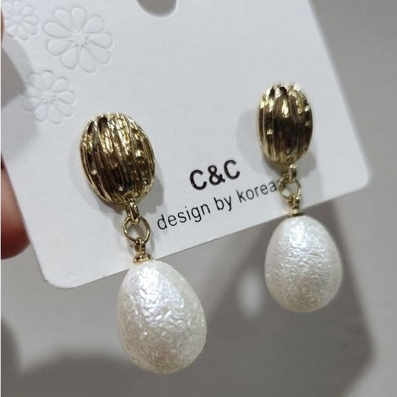 Anting Mutiara Gold