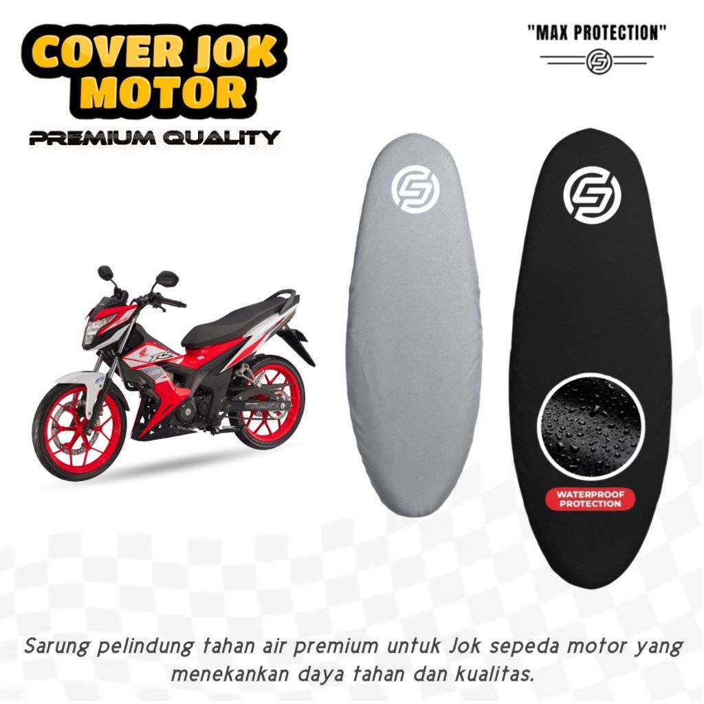 Cover jok motor New Honda Sonic 150, Sonic 125 old / Sarung jok motor Max Protection