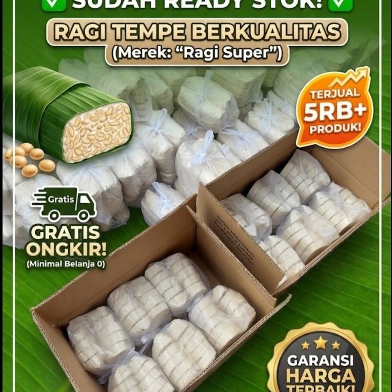 Ragi Tempe Onggok Kualitas SUPER Jakarta 1KG