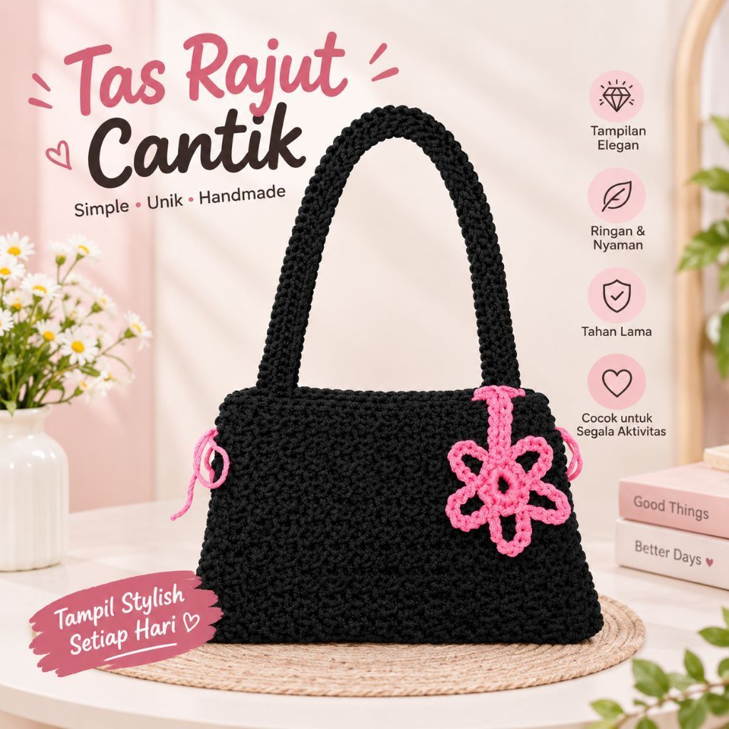 Tas wanita bahan rajutan