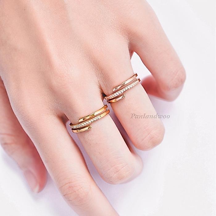 Panlandwoo - Cincin Titanium Wanita Tasha - Cincin Cewek Size 4-10 Elegan Korean Style Aesthetic