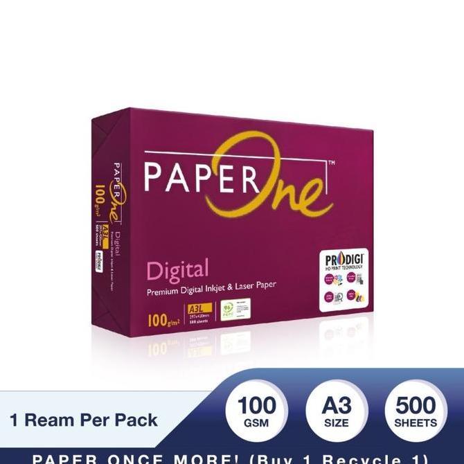 Pilihan - Kertas Hvs A3 100 Gram Paperone / Rim
