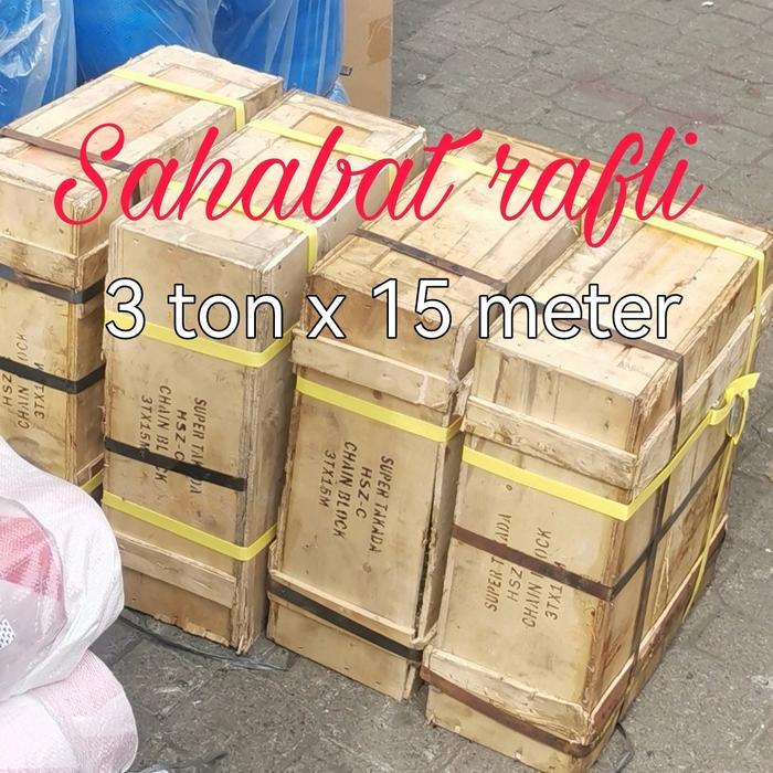 chain block/takel super takada 3tonx15mtr