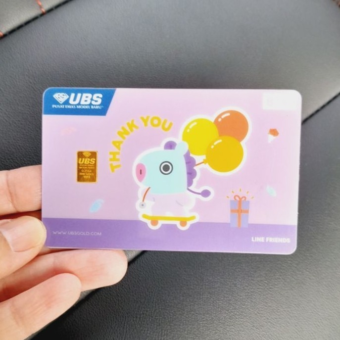 Logam mulia UBS 0.25 gram BT21 MANG