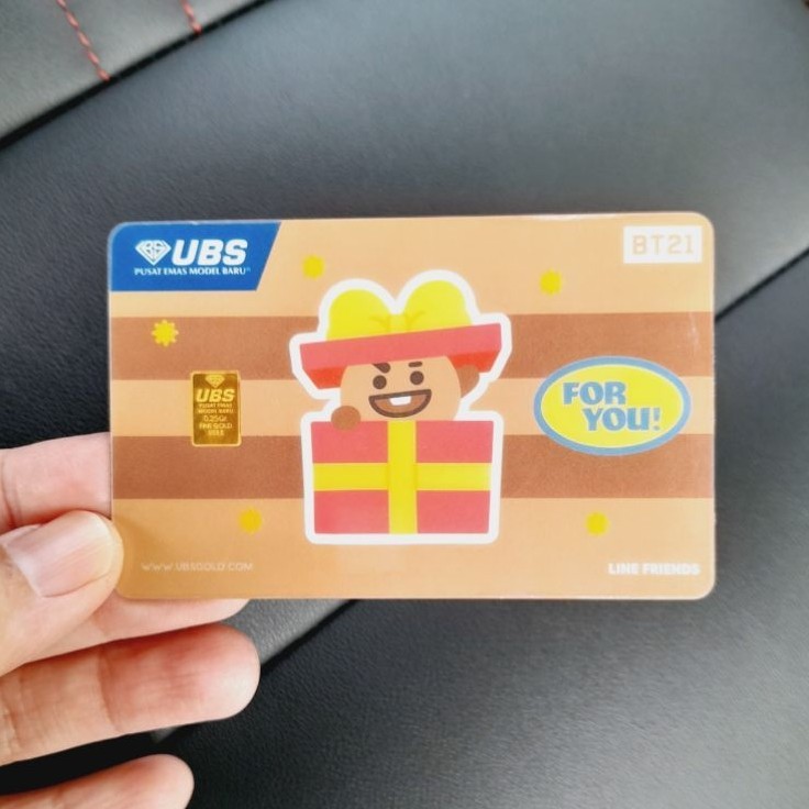 Logam mulia UBS 0.25 gram BT21
