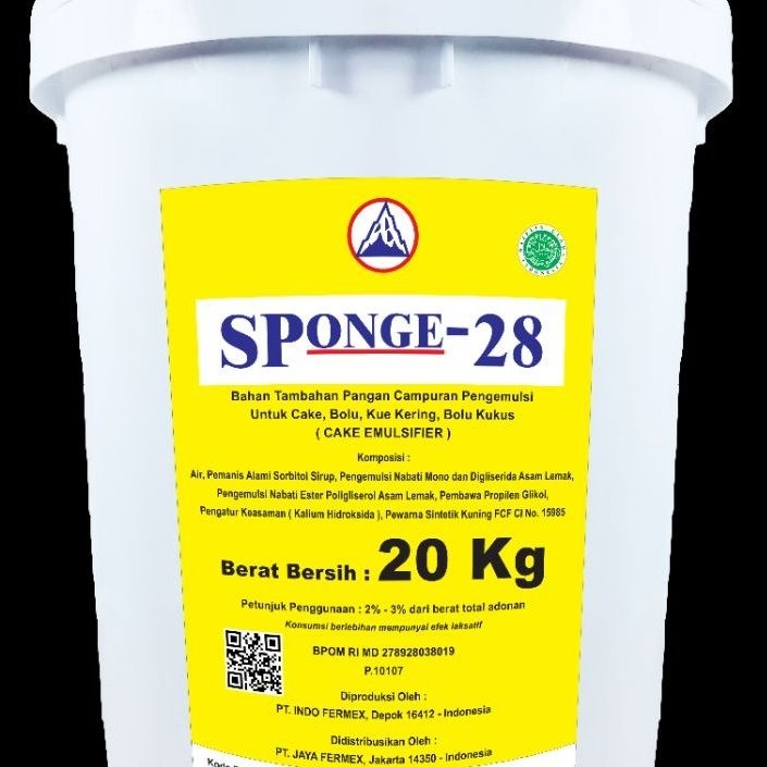 Sponge 28 (SP-28) 20.KG - Emulsifier Kue Lembut