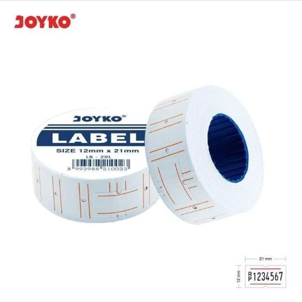 (1 Slop 10 Roll) Price Label Joyko / Label Harga Joyko LB-2RL