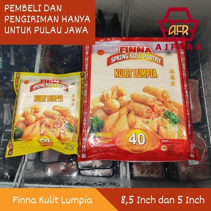 Finna Kulit Lumpia Frozen Premium 8.5 Inch Isi 40 Lembar / 5 Inch Isi 50 Lembar [HANYA UNTUK PEMBELI
