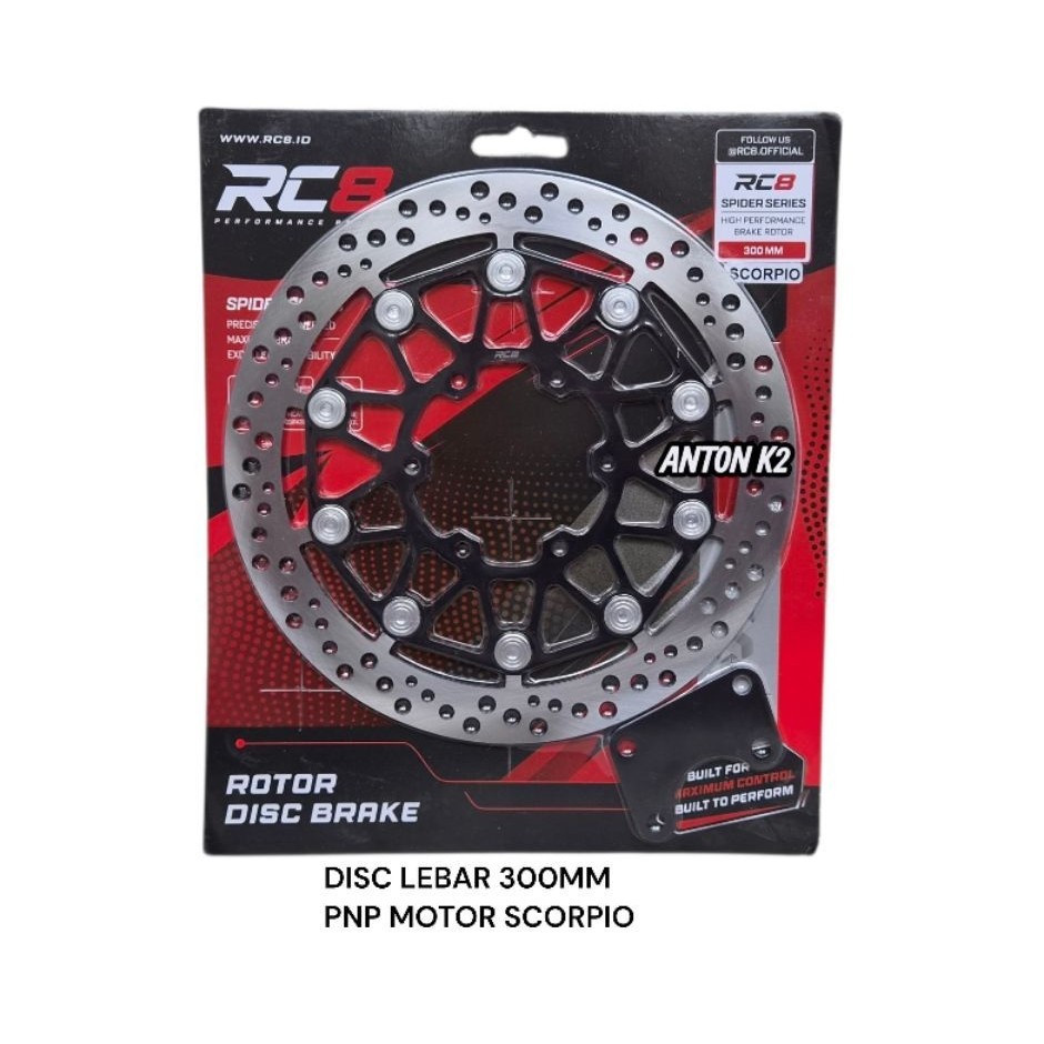 PIRINGAN CAKRAM DISC DEPAN BESAR/LEBAR 300MM MOTOR SCORPIO/SCORPIO Z UKURAN DIAMETER 300 MM