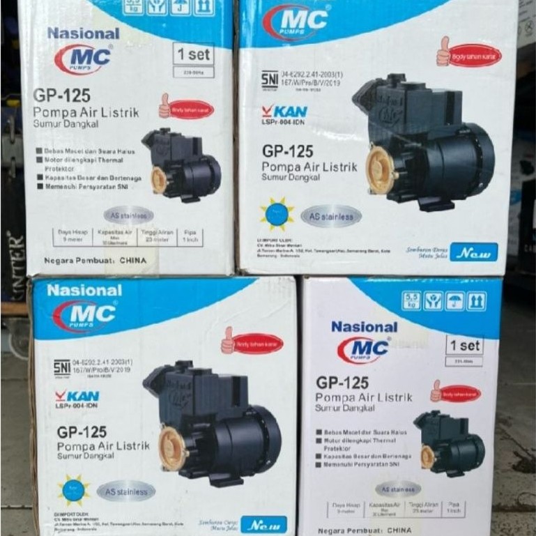 Pompa Air Listrik Nasional Gp 125 Mc Pump