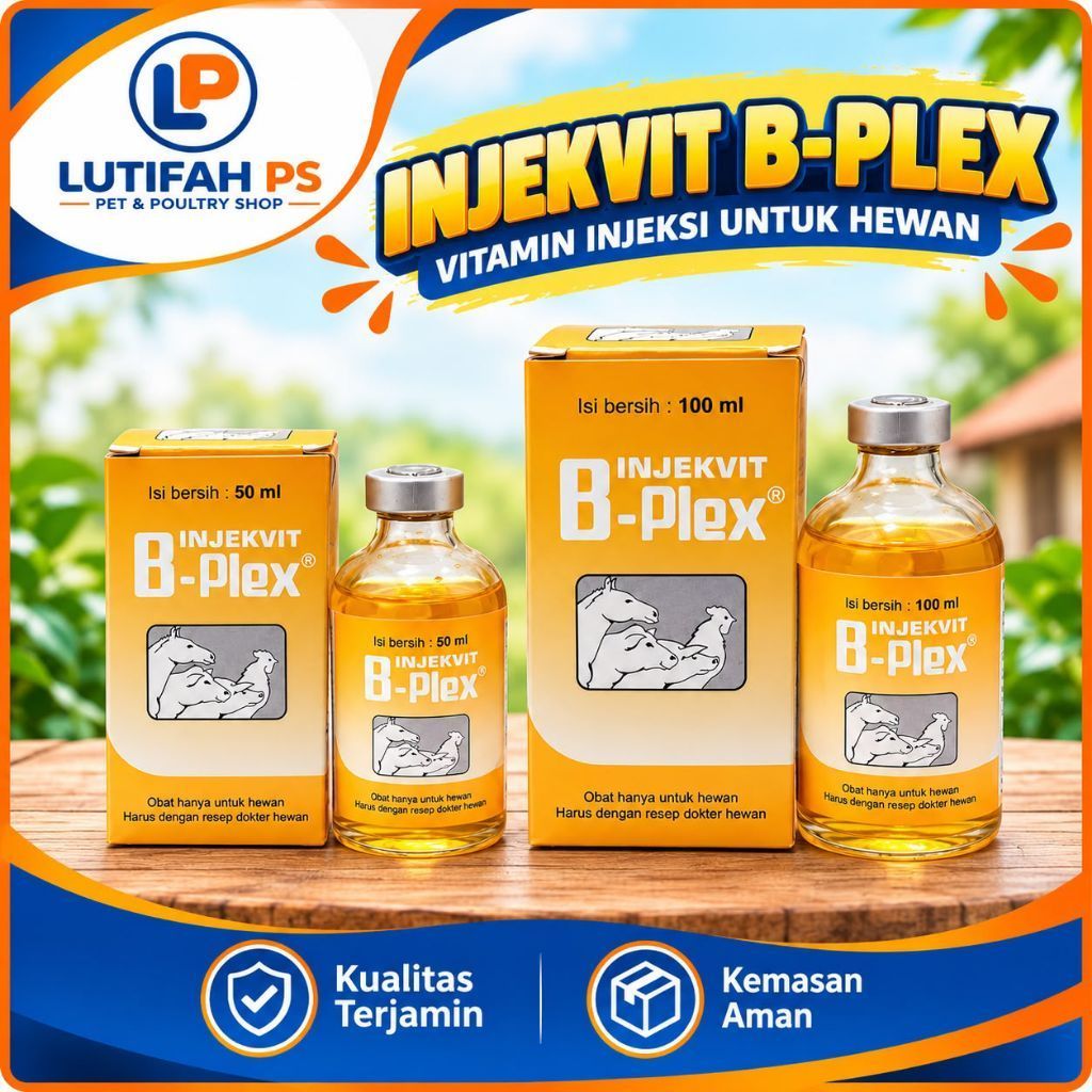 Injekvit B-Plex Medion Vitamin B Complex Uanggas 100ml & 50ml