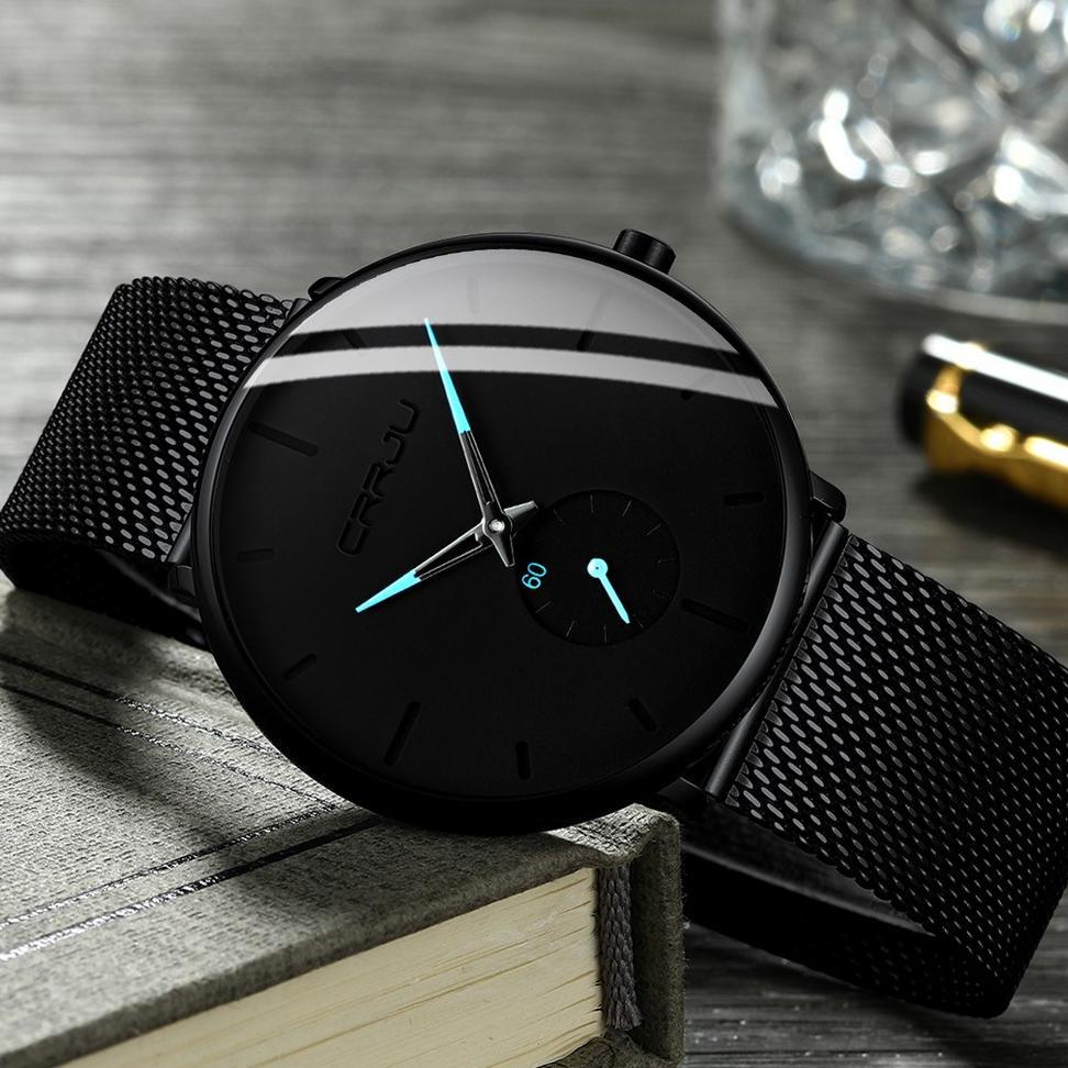 PROMO CRRJU JAM TANGAN PRIA ANALOG / JAM TANGAN PRIA MURAH / JAM TANGAN PRIA / JAM TANGAN PRIA ANTI 