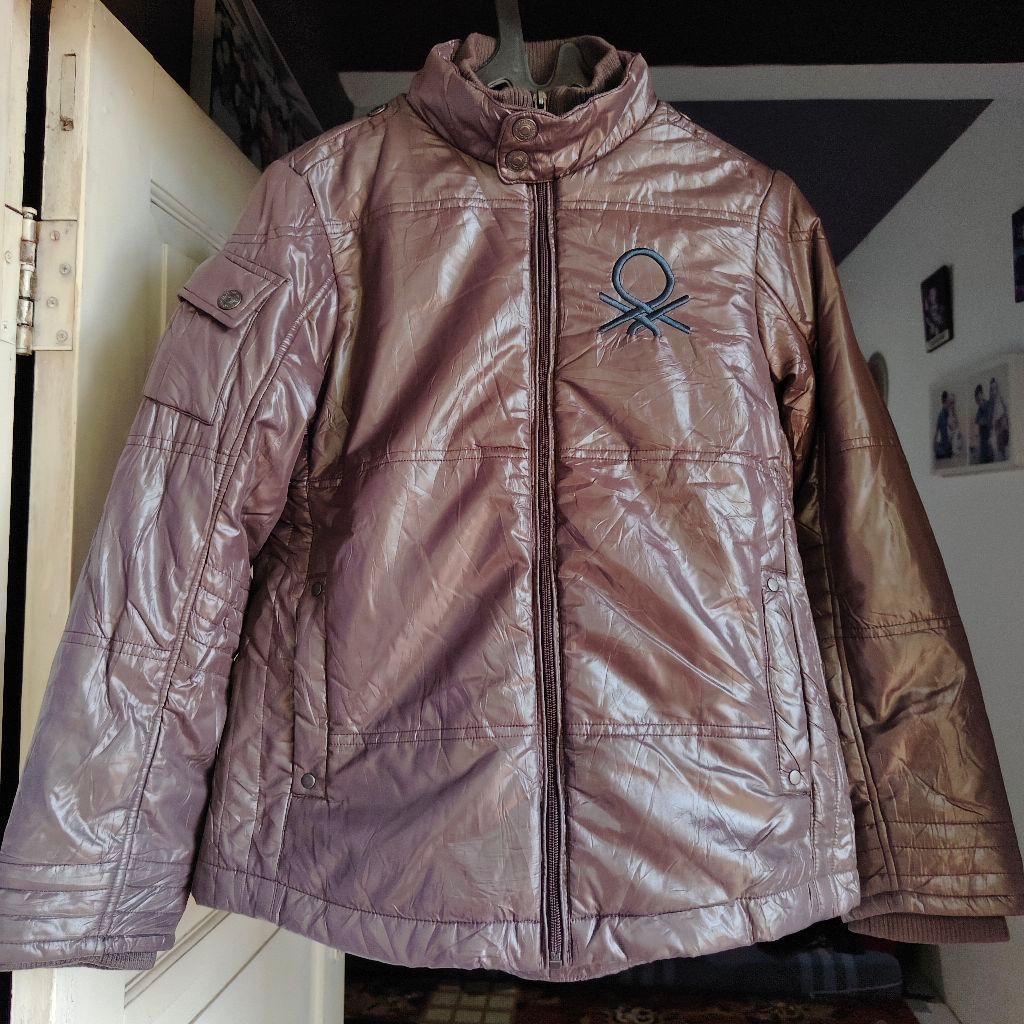 Jaket Tebal Original Benetton Size XL Anak