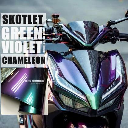 Murah Skotlet Stiker Motor Green Chameleon Bunglon Premium Skotlet Bunglon Stiker Bunglon Scotlite B