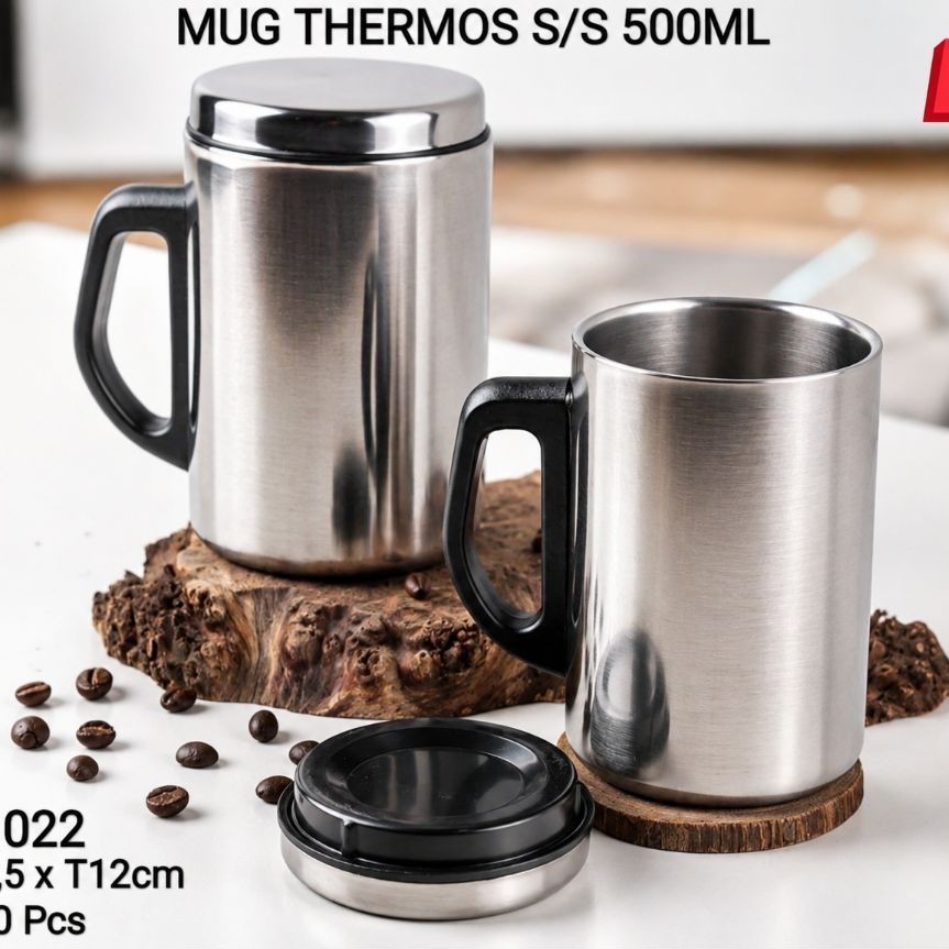 Thermos Mug Stainless 500ml / Gelas Mug Stainless