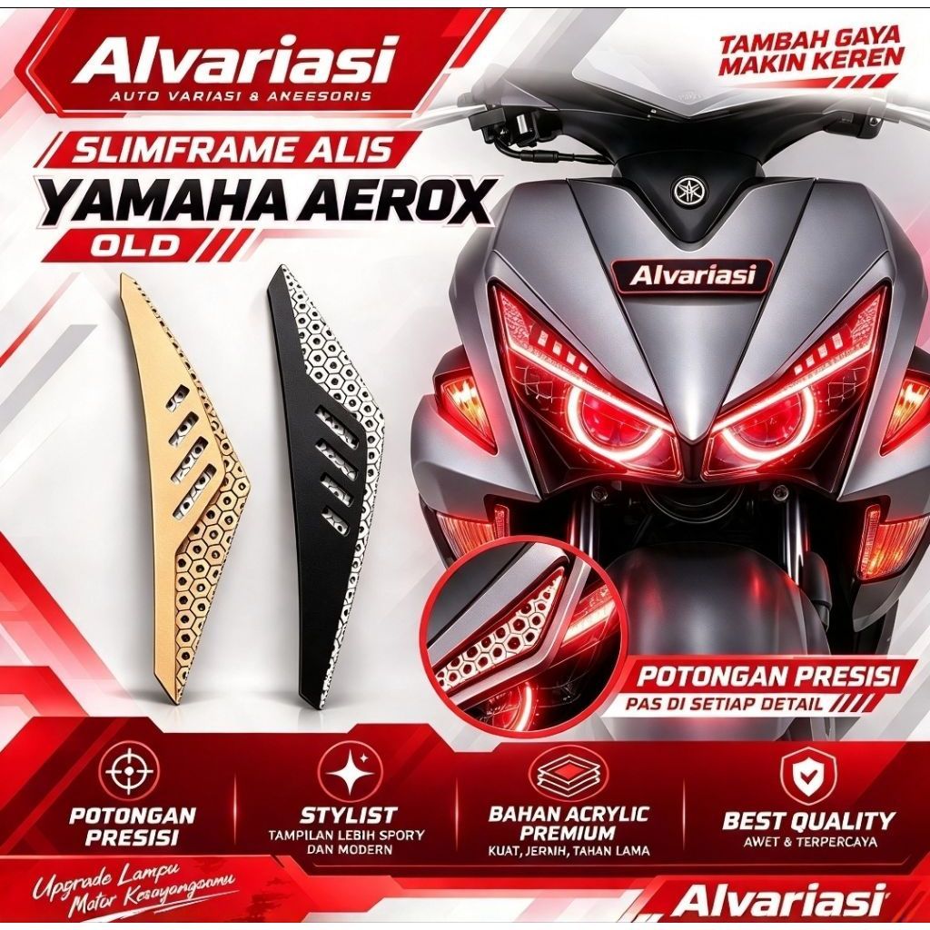Slimframe Alis Aerox Old/Alis akrilik custom/sein akrilik