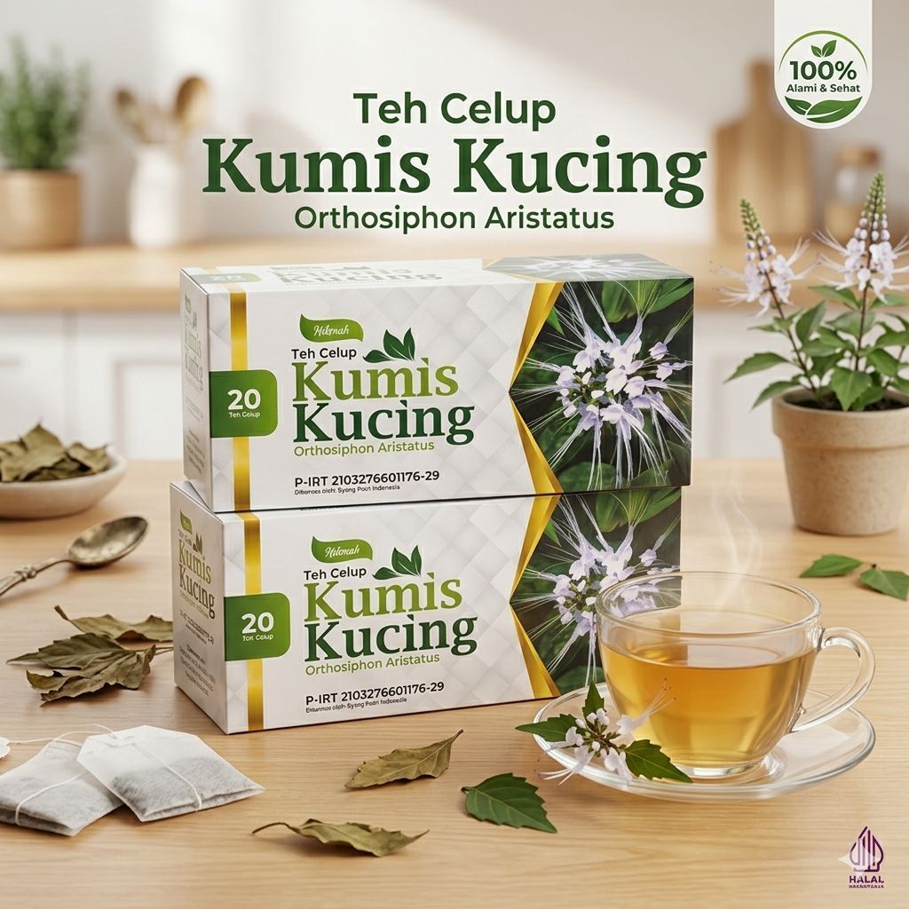 Teh Kumis Kucing Hikmah / Teh Kumis Kucing Untuk Batu Ginjal / Teh Kumis Kucing Original / teh kumis