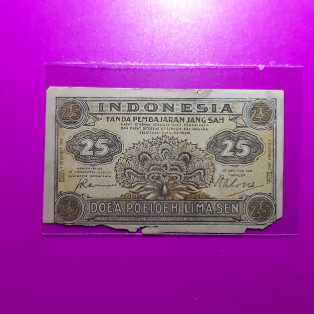 uang kuno 25 sen federal tahun 1947