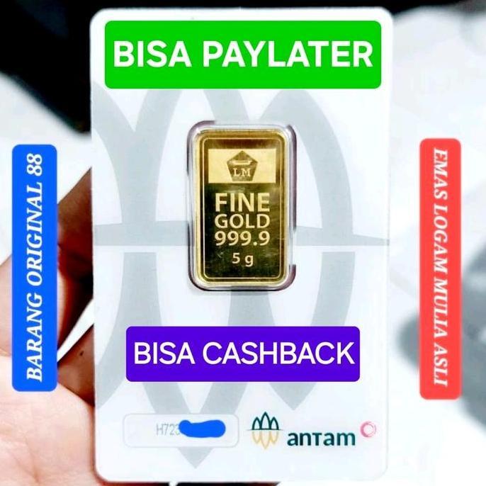 Terlaris Emas Antam 5 Gram Asli Original Certieye Redmark Butik Official Logam Mulia Batangan Certic