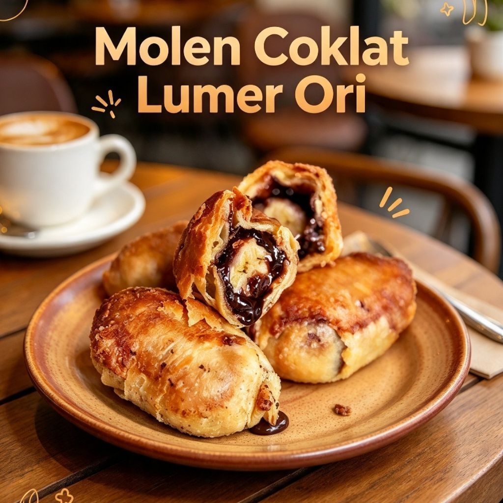 pisang molen  coklat lumer