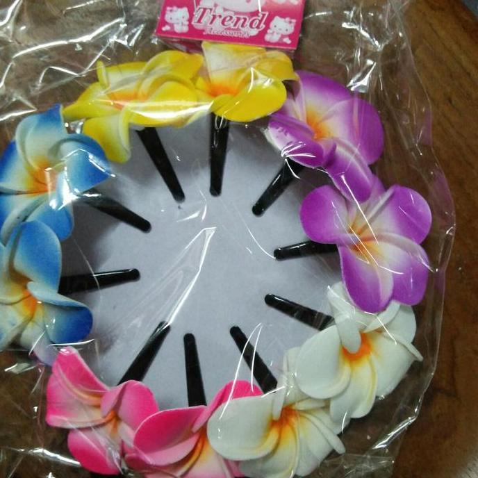 {{{{}}] bunga jepun imitasi Bali jepit 2