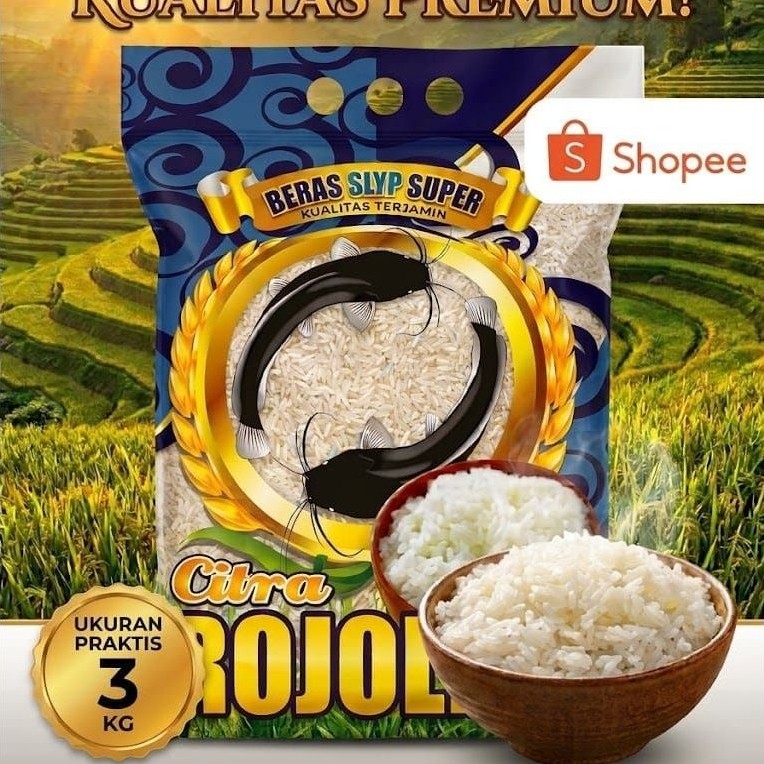 Beras zakat fitrah  rojolele citra 3 kg premium