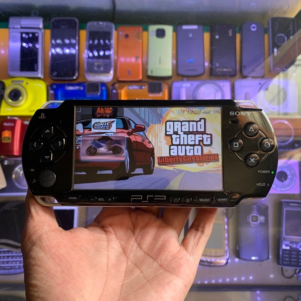 Sony PSP 2000 Black Original 4GB Memori Bekas Normal Tested