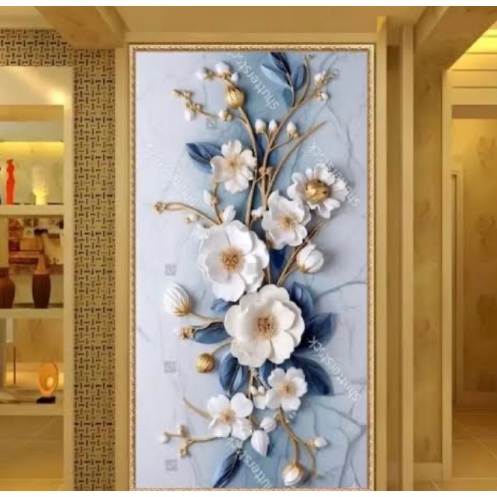 WALLPAPER FOAM BUNGA new  / WALLPAPER PEKANBARU