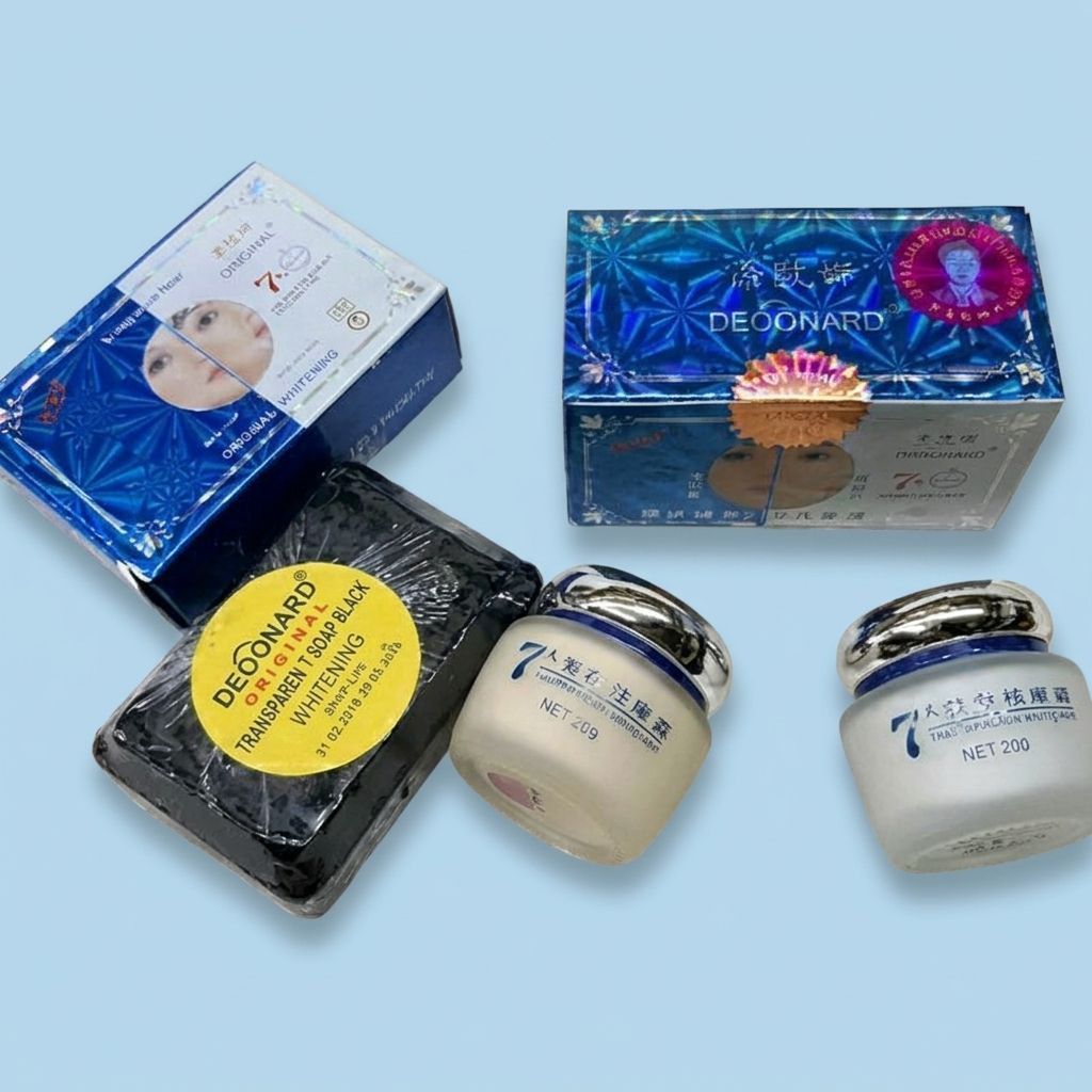 Paket deoonard cream set + sbn hitam 3in1