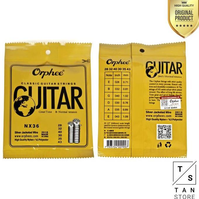 Akustik- Senar Gitar Klasik Orphee / Senar Gitar Nylon Orphee / Senar Nylon