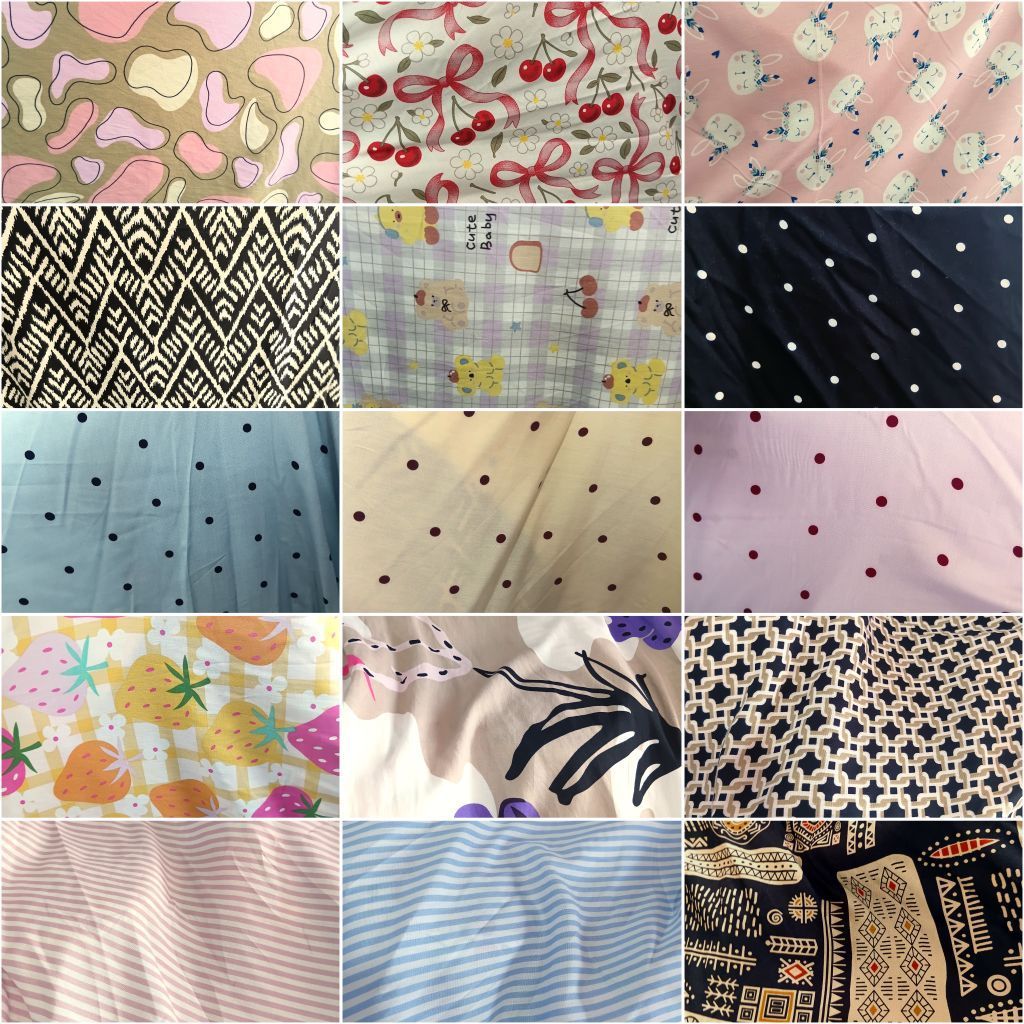 1/2 meter Kain Rayon | Katun Rayon | Bahan Rayon | Kain Meteran | Katun Rayon Motif | Bahan Import