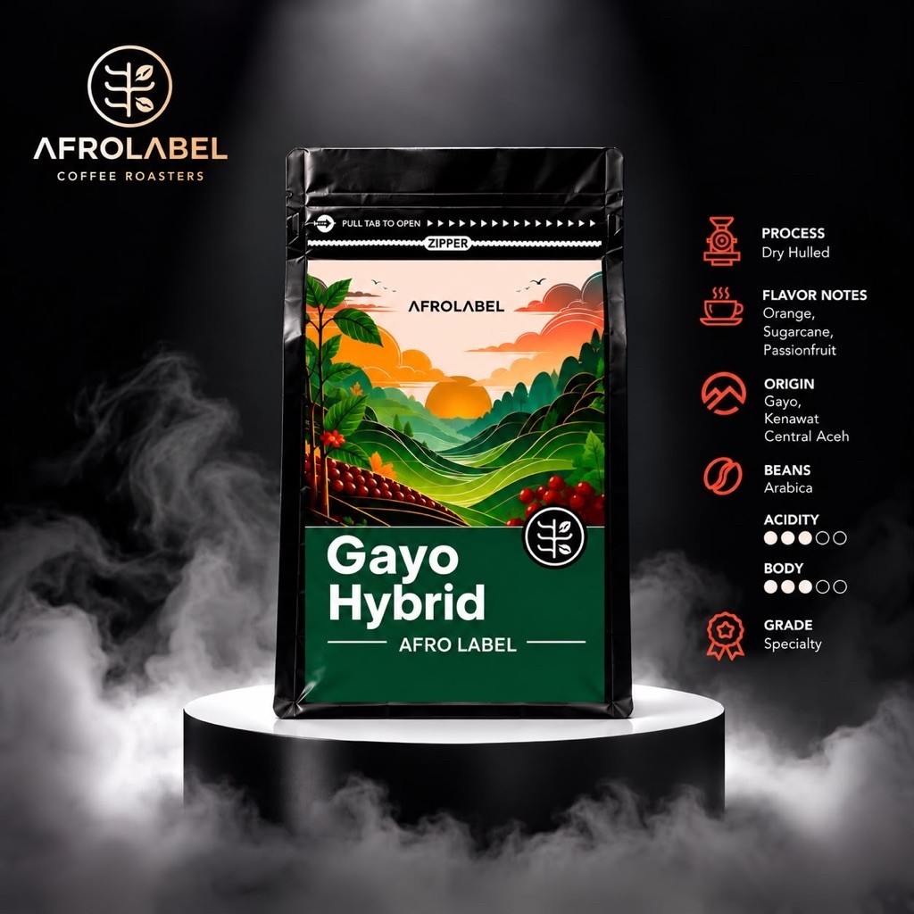 Biji Kopi Arabika GAYO KENAWAT SERINEN Full Arabica Specialty Fresh Roast Coffe Beans by AFROLABEL