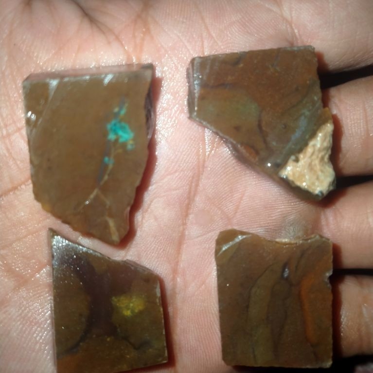(4 pcs) bahan batu bacan coklat gurango