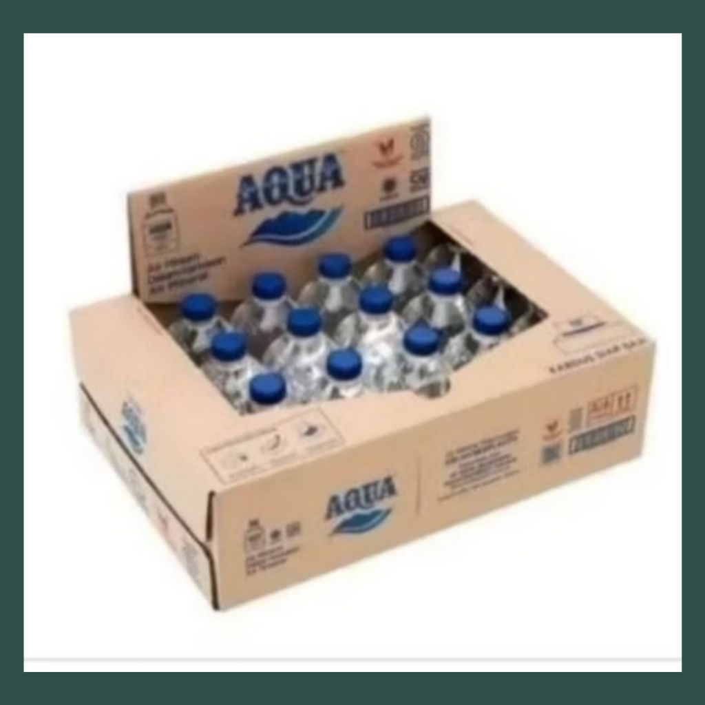 Aqua Cube 220 ml botol mini 1 dus isi 24(WAJIB +BUBLE WARP)