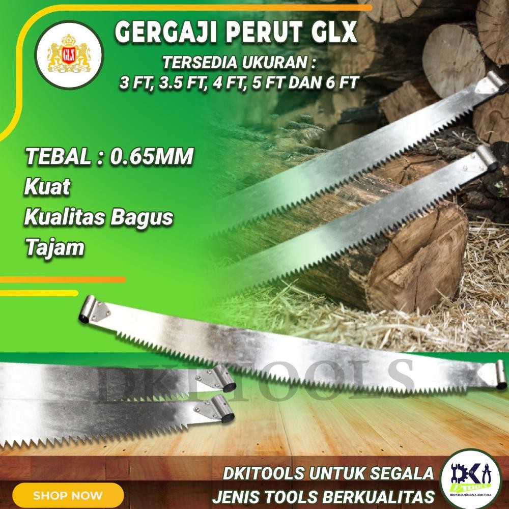 GLX Gergaji Perut 3FT (90 cm),  3.5FT (100 cm), 4FT (120 cm), 5FT (150 cm), 6FT (180 cm) aSt