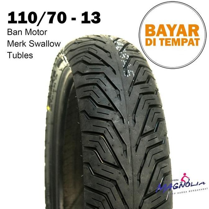 TERBARU - Ban Depan Motor 110/70 Ring 13 Nmax AOC PCX Tubles Merk Swallow