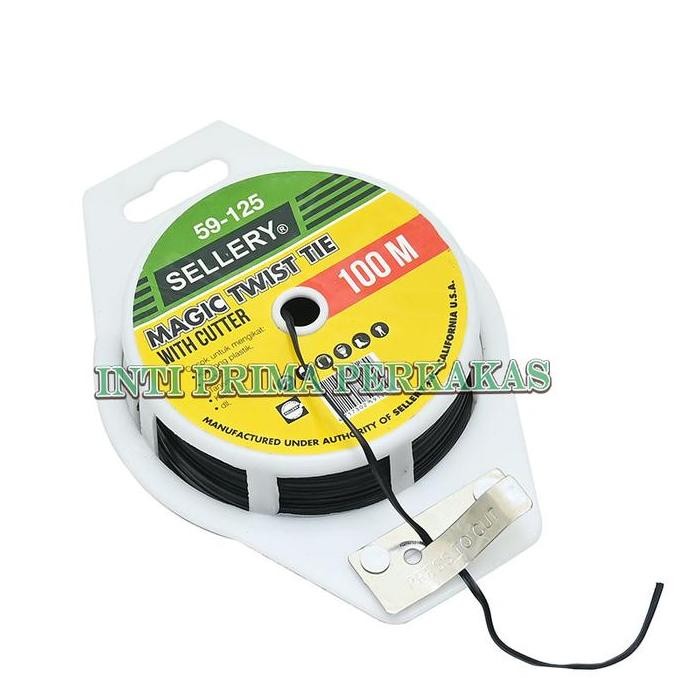 

BEBAS ONGKIR - Sellery Tali Kawat Tis / Ties / Magic Twist Tie With Cutter 00 Meter