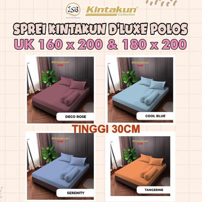 Sprei Kintakun 180x200 Tinggi 30cm / 160x200 T 30 Sepre Kintakun Seprai Promo Sepre Polos