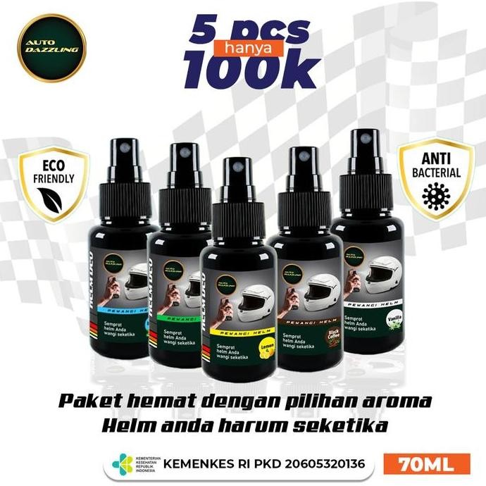 Auto Dazzling Paket Bundling 5 pcs Parfum Pengharum Helm