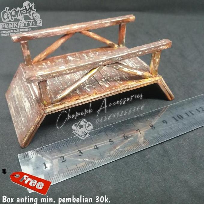 Diorama-Miniatur Jembatan Kayu Skala 1:18-1:24 Stik Balsa Special.