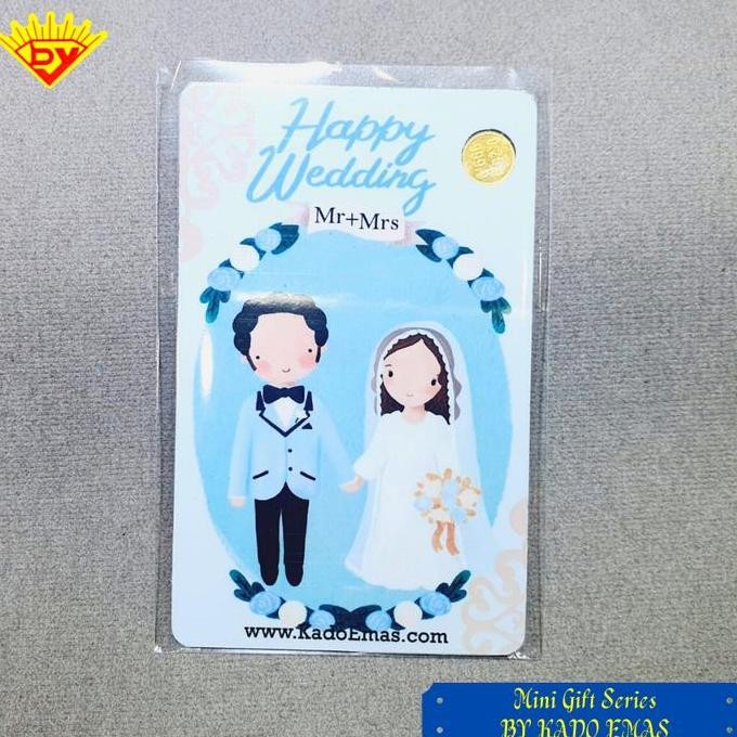 

Mini Gift Kado Emas 0.25 Gram Wedding series