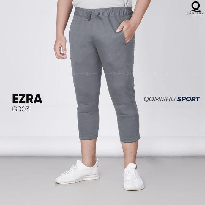 Celana Training 7/8 Pria Slim Fit Pants Ezra Grey