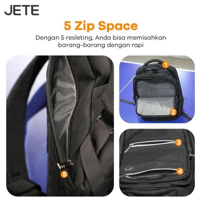 Tas Ransel Backpack Unisex Jete Tb21 - Original