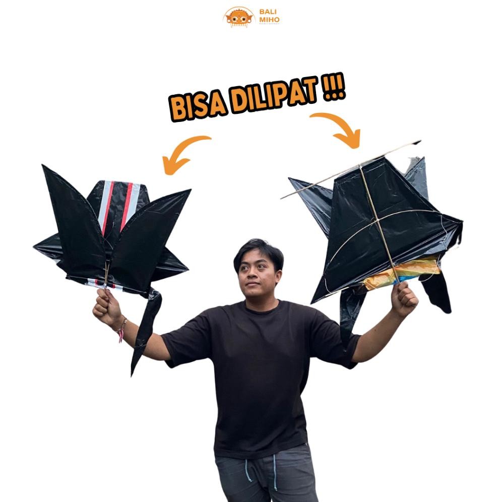 ter-98 lij-56 Layangan Bebean plastik mini 70 x 80 cm meter - Bebean plastik Mini - Layangan Ikan Ba