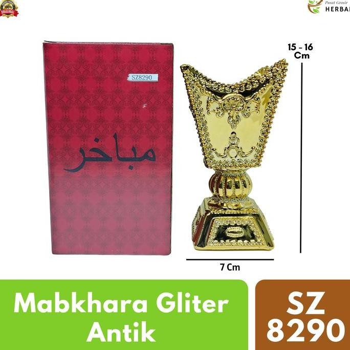 Mabkhara Tempat Bakar Bukhur Buhur Dupa Arab Mewah Aesthetic | Prapen Wadah Pembakaran Keramik [terb