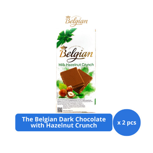 

The Belgian Milk Chocolate with Hazelnut Crunch 100gr x 2 pcs
