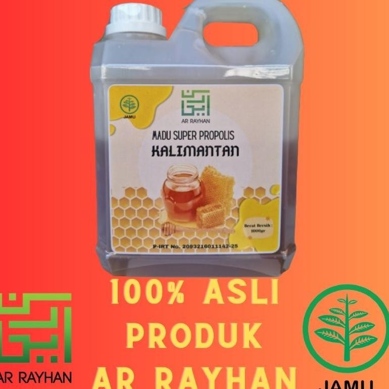 

(Terbaru) Ar-Rayhan Madu Kalimantan plus Propolis dan Bee Pollen 1kg Untuk Kesehatan Tubuh (Terlaris)