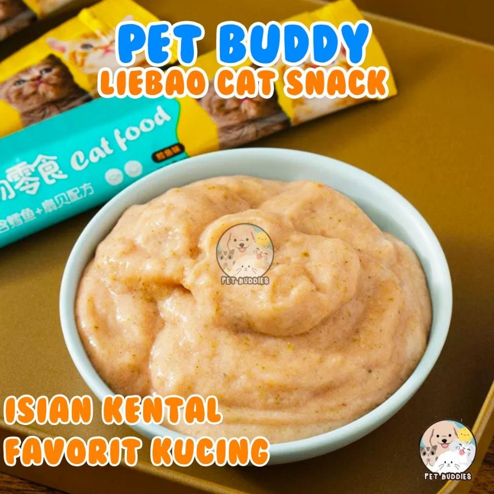 Paket Hemat Liebao 100Pcs Snack Kucing Reseller Makanan Kucing Wet Food Creamy
