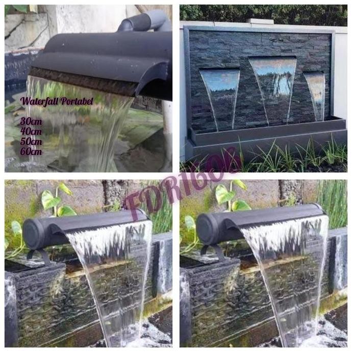 Waterfall Portable Aquarium Kolam Air Mancur Air Terjun 30Cm 40Cm 50Cm